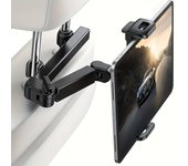 Soporte universal para tableta de coche, soporte para reposacabezas del asiento trasero para iPad Air Mini Pro de 4 a 13 pulgadas, soporte con abrazadera para teléfono con almohada trasera con rotación de 360 grados Snap type rojo
