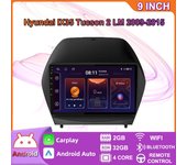 Radio de coche Android de 9 pulgadas Carplay para Hyundai IX35 Tucson 2 LM 2009-2015 reproductor de vídeo Multimedia para coche navegación GPS WIFI 2 + 32GB 2+32GB