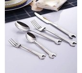 Cubiertos portátiles de viaje, tenedor, cuchara para acampar al aire libre, vajilla occidental, utensilios de cocina lavables, 1 ud.