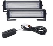 Emergency Strobe Light Flashing Dustproof 8 Flash Modes Traffic Bar for Construction Red Blue
