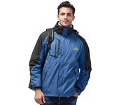 Parka de invierno para hombre, cortavientos grueso, cálido, abrigos a prueba de viento, chaquetas militares con capucha para exteriores, chaquetas para hombre L 50-60kg negro