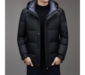 Chaqueta de plumón para hombre, abrigo de pan, chaqueta de plumón gruesa y cálida de invierno, nueva ropa informal para hombre M