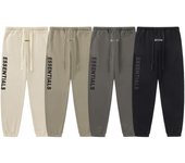 Pantalones con letras de silicona ESSENTIALS para hombre, pantalones deportivos de otoño e invierno, pantalones de algodón 100 % de alta calidad, pantalones de estilo hip hop para parejas S