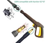 Pressure Washer Trigger Gun Spray Gun Lance Nozzle Lance Trigger Jet Water Gun for Karcher K2 K3 for Karcher K4 K5 K7