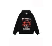 Sudadera con capucha para hombre en primavera y otoño, chaqueta versátil con estampado de letras sueltas y modernas, sudadera con capucha de manga larga para hombre, top informal M negro