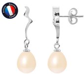 Pendientes - PERLINEA - Cinta - Perlas Cultivadas 8-9 mm - Oro Blanco - Mujer