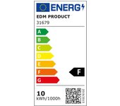 regleta led con sensor 10w 780lm 6500k luz fria 5,5x59,9cm edm