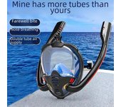 Máscara y traje de buceo con esnórquel seco de cara completa L/XL
