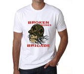 Camiseta gráfica para hombre Camiseta de brigada de huesos rotos - Camiseta de calavera militar XS blanco