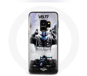 Coque pour Samsung Galaxy S9 Plus Formule 1 Valtteri Bottas pilote de course F1 Noir