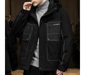 Chaqueta de plumón para hombre, modelos cortos, nueva chaqueta de invierno gruesa y elegante M