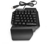 Teclado de una mano para PUBG, accesorio mecánico para juegos con iluminación llamativa.