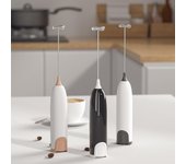 Espumador de leche eléctrico para cocina, batidora mexclador agitador, café, capuchino, crema, batidor, mezcla espumosa, batidor de huevos café