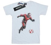 Marvel Boys Avengers Endgame Pintado Ant-Man Camiseta 12-13 blanco