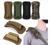 Hombrera táctica transpirable para chaleco táctico, hombrera, correas para mochila, accesorios para senderismo y mochileros. caqui