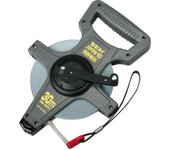 Cinta métrica Eslon tipo Hayamaki de velocidad de 10 mm de ancho, cinta de acero de nailon, escala de 30 m (3x bobinado) (estuche de carrete) 1030-H de una sola cara negro