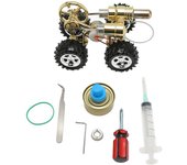 Experimento científico con motor Stirling, juguete de coche físico, modelo educativo temprano para niños y adultos que aprenden
