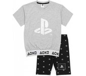 Conjunto de pijama Playstation Girls 11-12 gris/negro