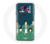 Coque pour Samsung Galaxy S5 Squid Game Affiche personnages Art