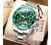 Reloj mecánico automático GAIDU con esfera grande y fantasma de agua verde para hombre, reloj deportivo multifuncional para hombre, resistente al agua y luminoso