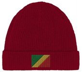 Bonnet Drapeau República del Congo en Rojo