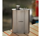 Frasco de cadera ultraligero Ti de 240 ml, portátil, para vino, para acampar al aire libre, de bolsillo, para whisky, bebidas alcohólicas 180ml