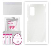 apgo Protective Skin Sticker for the back+sides compatible with Samsung Galaxy M52, Full Wrap Film, Foil, Vinyl - Pattern Matte Transparent