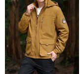 Chaqueta acolchada de algodón de talla grande para hombre, abrigo de ocio para otoño e invierno, chaqueta para exteriores para jóvenes y de mediana edad, además de abrigo cálido de terciopelo M azul ultramarino