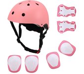 Casco protector para niños, rodilleras, coderas, 2, 3, 4, 5, 6, 7, 8, 9, 10, 11, 12 años, equipo de protección adecuado para patines y patinetas para niñas y niños 10-30kg