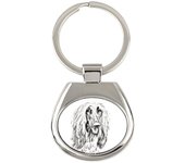 Afghan Hound, Tazi - keychain with a dog, keychain with a print, personalized pendant from the Art-Dog brand plata