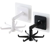 Estante de almacenamiento de cocina giratorio de 360 ​​​​grados 1PCS negro