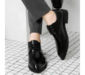 Zapatos de vestir formales de negocios para hombre, calzado italiano de primavera y otoño, elegantes y clásicos, de piel legítima, talla 39, zapatos sociales para hombre 37