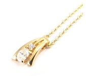 Altesse [L0683] - Collar 'Scarlett' chapado en oro blanco blanco
