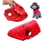 Ropa para perros pequeños, chaleco cálido de invierno para mascotas, abrigo para cachorros, traje para chihuahua, bulldog francés, chaqueta para yorkshire, accesorios para perros S