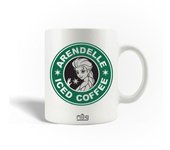 Taza de cerámica para bebé Starbuck Elsa Frozen Arendelle Starbucks Iced Coffee
