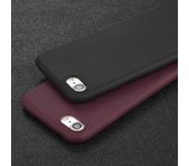 Funda blanda de Color caramelo para iPhone 15 14 13 12 11 Pro Max XR XS X 8 7 6 6s Plus 5 5s SE iPhone 6 Plus negro