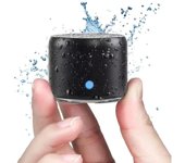 Altavoz Bluetooth portátil A106 Pro con radiador de graves personalizado, diseño breve, resistente al agua IP67, minialtavoz perfecto negro