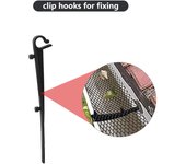 18*800cm protector de canalón de plástico Protector de malla cubierta de protección de hojas red de canalón 18*800cm negro