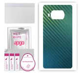 apgo Protective Skin Sticker for the back compatible with Xiaomi Mi 10T Lite 5G, Wrap Film, Foil, Vinyl - Pattern Carbon Chameleon CAKA1