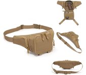 Riñonera táctica de camuflaje multifunción para exteriores Under 20L negro