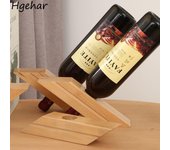Estante de madera simple para vino, soporte creativo para vasos de cerveza, adornos de exhibición, estantes para whisky y champán, decoración para fiestas, artículos de bar duraderos