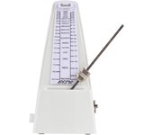 Metrónomo mecánico Metrónomo portátil Velocidad de ritmo ajustable Sonido fuerte y ligero para piano blanco