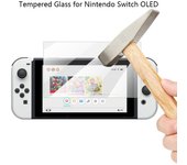 Protector de pantalla de vidrio templado 9H para Nintendo Switch OLED HD, transparente, resistente a los arañazos