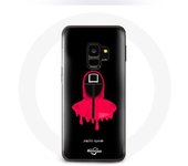 Coque pour Samsung Galaxy S9 Squid Game masque carré