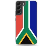 Coque Téléphone - Samsung - Galaxy S22 Ultra - Drapeau Afrique du Sud - Souple - Multicolore