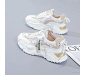 Novedad de verano, zapatillas de deporte de primavera y otoño de malla tejida con mosca, zapatos casuales cómodos para niños, zapatos de papá, zapatos de plataforma, marea 35 azul