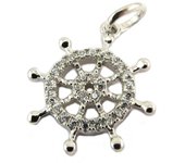 Les Trésors De Lily [P8013] - Pendentif argent 'Monde Marin' blanc argenté (rhodié) blanco
