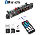 Placa decodificadora de MP3 y WMA de 9 V-12 V, reproductor de música inalámbrico Bluetooth 5.0 para coche, módulo de radio USB, AUX, TF y FM con control remoto