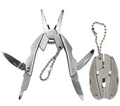 Alicates multiherramienta portátiles de acero inoxidable, cuchillo, llavero y destornillador: ¡perfectos para uso en exteriores! plata