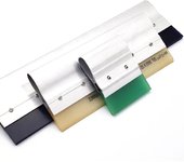 Espátula de aluminio para serigrafía, 10-50 cm, 75 durómetros, para tintas, raspador para serigrafía, mango, tablero, espátulas, piezas de herramientas